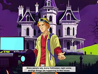 halloween hentai sex house party