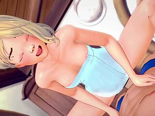 Gwen stacy hentai after shower wants to squeeze cock between legs adult version