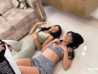 Hot Latinas Tease And Fuck Their Personal Trainer