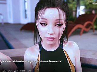 In AOA Academy, Petite Rebecca Gets Wet And Glossy During Roleplay Game