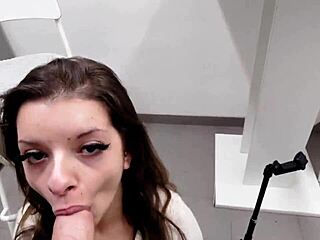 i fucked my skinny young roommate in the dorm, licking her wet pussy