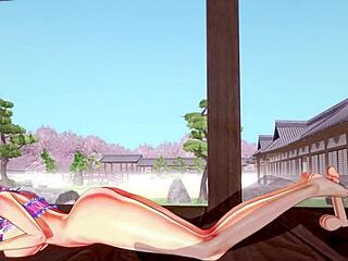 3D Hentai Indian Girl With Big Ass And Tits Gets Handjob