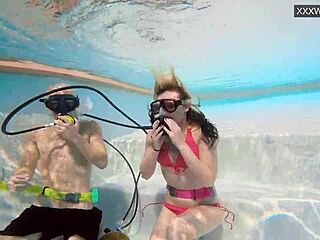 Eva Sasalka Underwater Orgy!