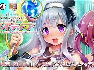 Big-boobed anime babes get it on in Hentai demo 4