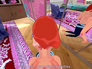 gwen tennyson banging in front of mirror for ben 10 fans