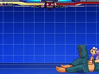 Chunli takes on long cock in hentai cumshot!