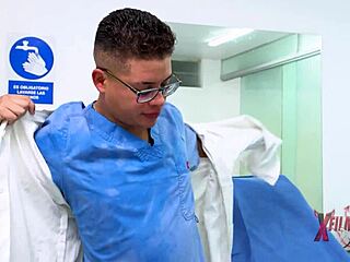 redhead milf gets tongue pap smear from doctor