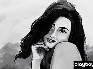 Skinny Canadian beauty Alexandra engages in outdoor stripping activity