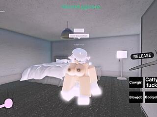 pounding that slut in hardcore missionary for a creampie on roblox