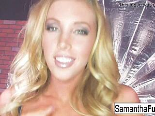 Samantha Teases With Her Big Tits!