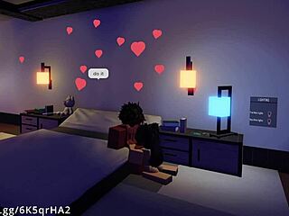 Demon Fucks Hot Fan in Missionary Position on Roblox