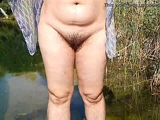 Hairy Wife Flashing Nude Outdoors, Dare to Watch?