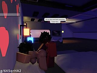 Demon Fucks Hot Fan in Missionary Position on Roblox