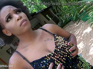 African Casting - Black Diva Dicked Down Hard by Agent in Audition