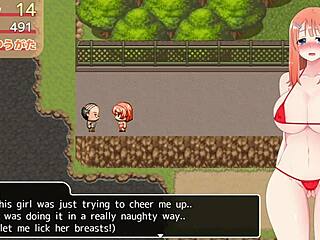 Intense flashing in public with big ass