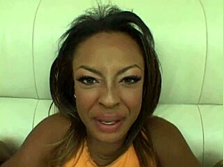 black teen 18+ experiences her first anal gangbang with big black cocks