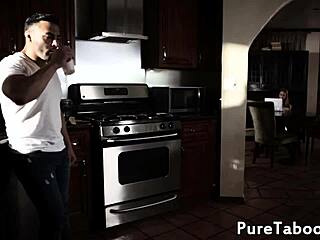 busty milf rides in taboo threesome