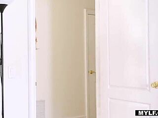 Busty milf rides young stud