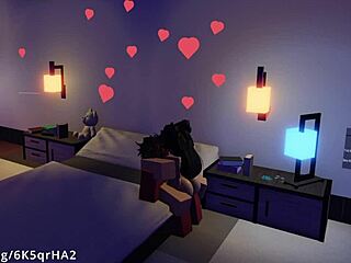 Demon Fucks Hot Fan in Missionary Position on Roblox