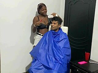 Latina amateur gets big cock blowjob and ass fuck