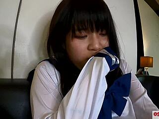 oh wow, first squirt ever, tiny 18-year-old in sailor outfit!