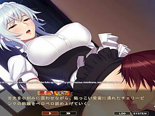 Maid San and Boin Noel in wild Japanese game