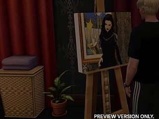 mystical painting in 3d hentai preview