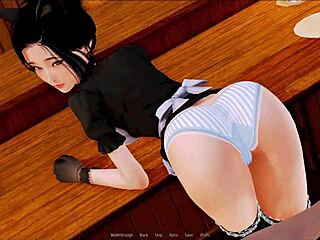 Exploring the harem hotel in this game adventure