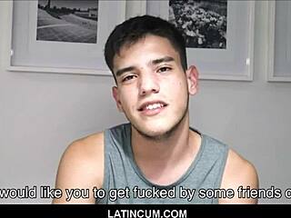 Straight teen Latino feels intense pleasure in gay orgy with monster cocks and bareback