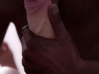 Black Man Sucks Big White Dick Like It's His Favorite Treat!