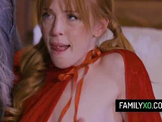 Horny Stepdad Bangs Redhead Teen 18+ Stepdaughter for Halloween Fun