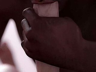 Black Man Sucks Big White Dick Like It's His Favorite Treat!