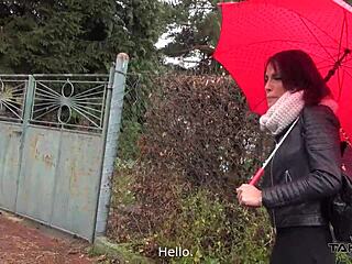 French Girl Joins Stranger in Van for Pussy Pounding Action