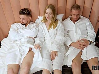 Rim4k crew gets wild with Russian group rimjob action