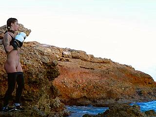 boxer bound and spanked before rimming dom by balearic sea in warrior-themed session