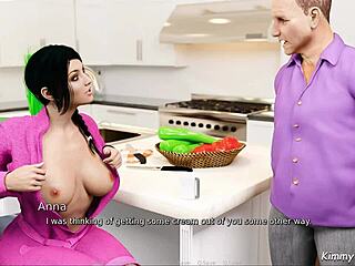 anna’s exciting affair with oldman while husband fixes bathroom sink