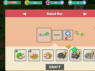 nutaku booty farm hentai game continues with cute brunette milf on ranch