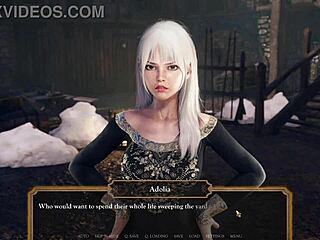 Fucking hot in the castle tower with cumshot on big tits 😍