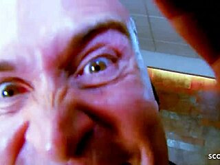 Cute teen Lou Charmelle reacts to big cock anal in massage parlour!