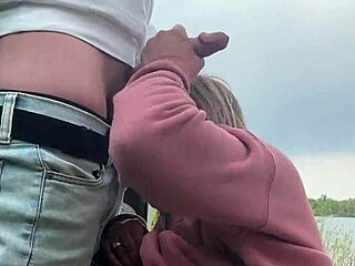 Outdoor anal sex in a park with a big-chested amateur