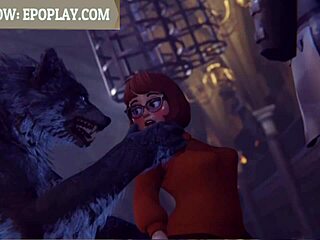 In this personal fantasy, a werewolf engages with a perfect character in animated 3D porn