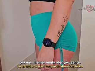 cristina almeida flashes tight shorts at gym in fortaleza ce