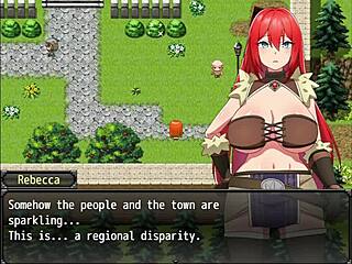 Redhead girl saves boy from bandits