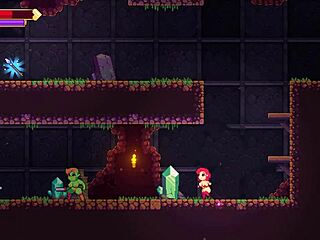 Scarlet Maiden's Hentai Gloryhole Blowjob with Futanari in Caves