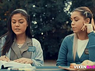 Church girls whisper, We can't resist these secret lesbian urges any longer!