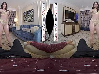 Ivy Lebelle's VR Fuck with Naughty America Twist. Deepthroat and Titty Action Awaits.