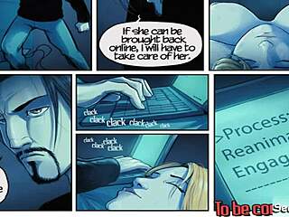 last resort - blonde anime doll sucks big cock, fucks with toys in group threesome