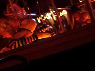 Watch Frankie in her hot stockings on this retro blue film