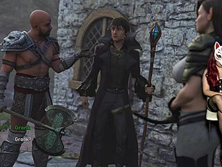 in steps of debauchery 46, she's roleplaying in see-through stockings