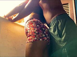 my friend's husband talked me into bending over for him all afternoon long